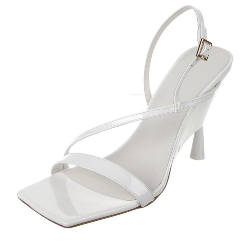 GIA/RHW Patent Leather Slingback Sandals